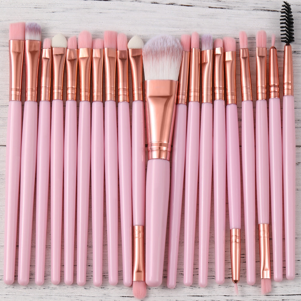 20-Piece Professional Eye Makeup Brush Set - Perfect for Creating Flawless Looks! - The Superior Findings Depot