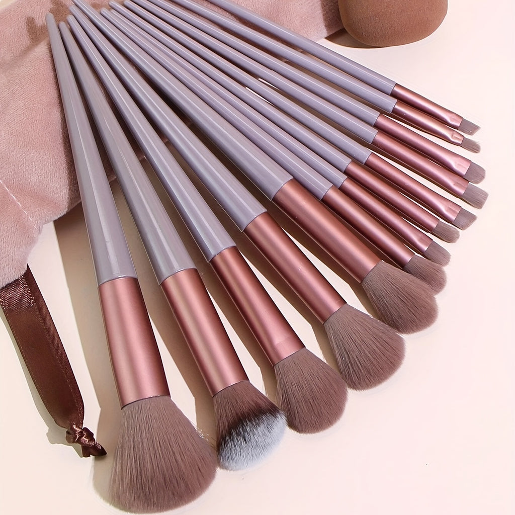 13PCS Soft Fluffy Makeup Brushes Set For Cosmetics Foundation Blush Powder Eyeshadow Kabuki Blending Makeup Brush Beauty Tool - The Superior Findings Depot