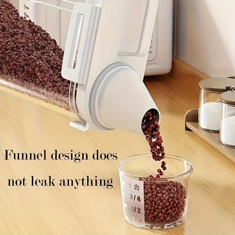 Airtight Food Storage Container with Lid - Leakproof, Moisture-Proof Kitchen Organizer for Grains, Nuts, Flour & Rice - Durable PE Material - The Superior Findings Depot