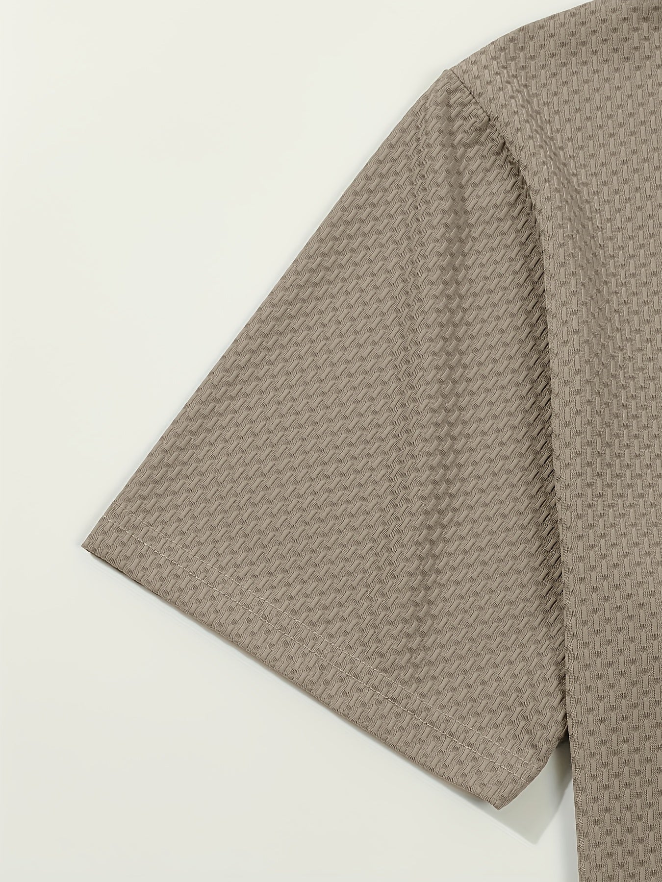 Men's Casual Golf Business Polo Shirt - Large Size Geometric Pattern