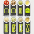 14-in-1 Multifunctional Vegetable Chopper & Slicer - 3 Bells Plastic