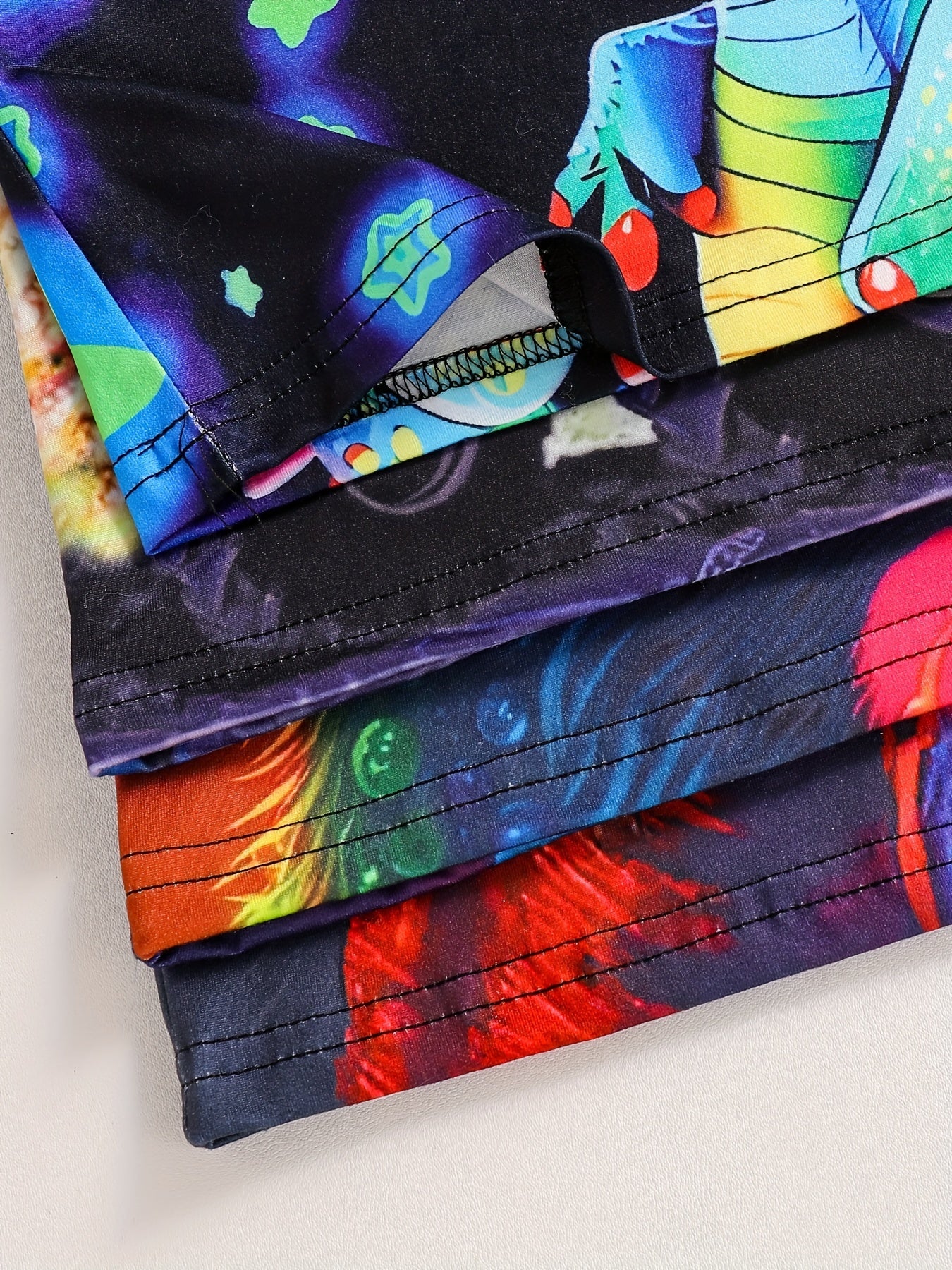 Boys' Summer Four-Pack Dinosaur Print T-Shirts - Casual Crew Neck