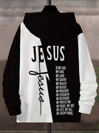 Christian Faith Zip-Up Hooded Sweatshirt with Jesus is My God & Bible Verse Back Print - Full-Zip Front Closure, Casual Church Wear, Men's & Women's Religious Apparel, Machine Washable Full-Zip Hoodie for Everyday Faith Expre - The Superior Findings Depot