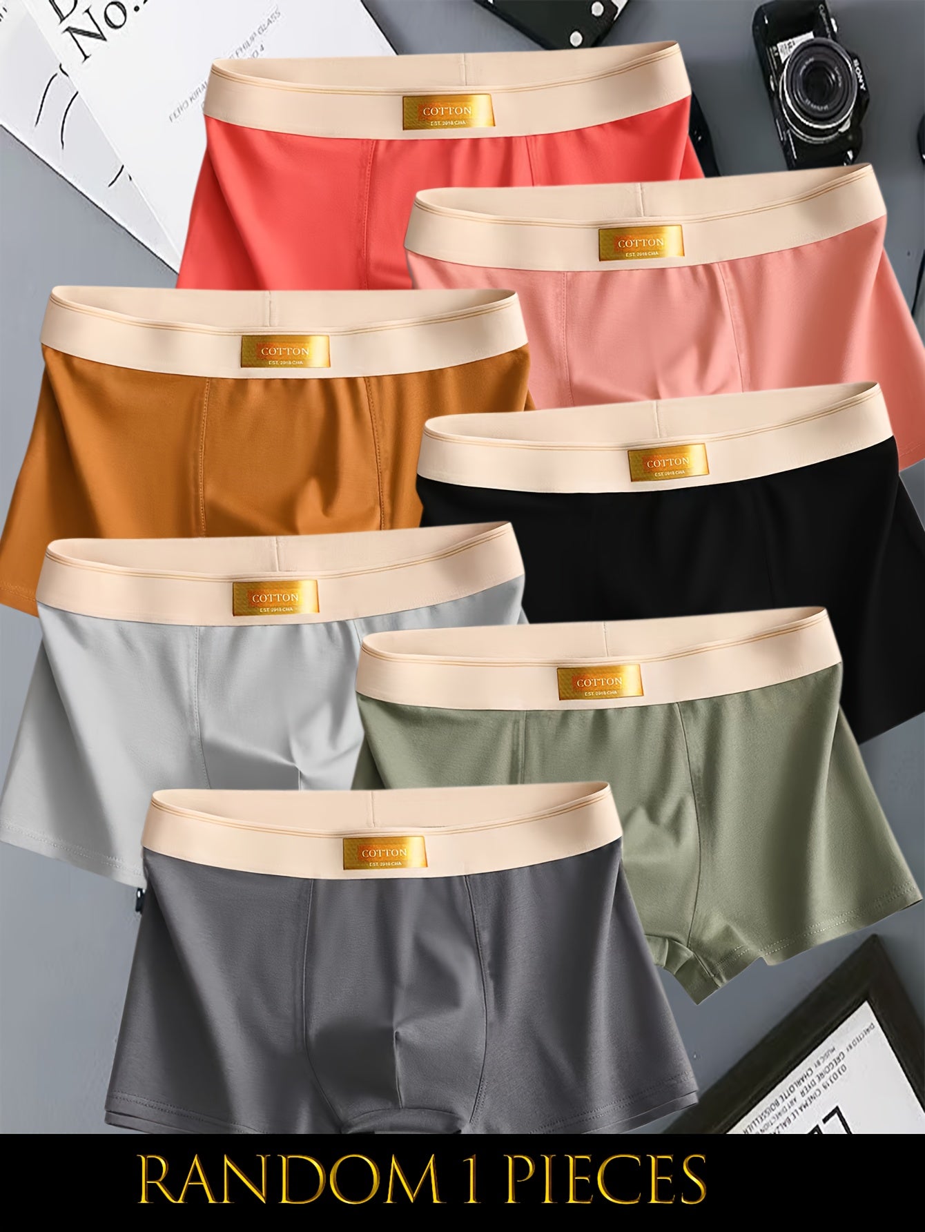 1/3/5/10pcs Plus Size Men's Cotton Boxer Briefs - Soft, Breathable, Fashion Pattern, Casual, Comfortable Underwear for Sports and Daily Wear - The Superior Findings Depot