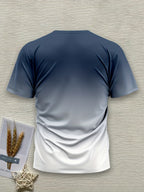 Men's Short Sleeve T-Shirt with Bold "JESUS THE WAY TRUTH LIFE" Print - Green & White Gradient Casual Round Neck Tee, Machine Washable Regular Fit Religious Graphic Top - The Superior Findings Depot