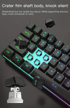 MageGee Mini 60% Gaming/Office Keyboard, Keycap Type Wired RGB Backlit Compact Computer Keyboard for Windows/Mac/Laptop, Laptop Accessory, Modern Keyboard, Sturdy Construction, Adjustable Lighting, Students - The Superior Findings Depot