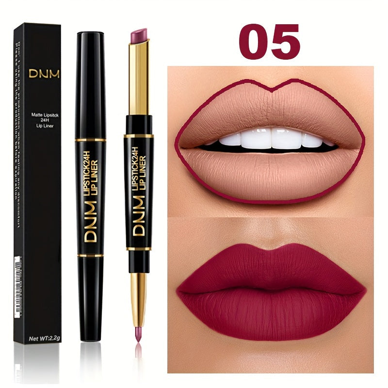 Double-ended Non-stick Cup Long Lasting Lipstick Lip Liner High Pigmented Waterproof Valentine's Day Gifts - The Superior Findings Depot