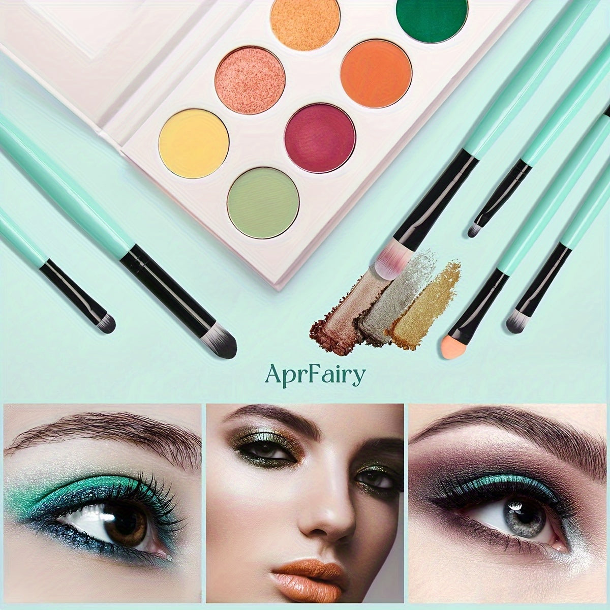 20-Piece Hypoallergenic Makeup Brush Set with Nylon Bristles - Luxe Palm Brushes for Foundation, Blush, Eye Shadow, Eyebrow, & Lip, All Skin Types, ABS Rod - Professional & Beginner Kit, Travel-Friendly - The Superior Findings Depot