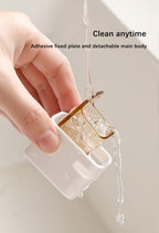 Toothbrush Storage Box - Wall-Mounted No Drill Space-Saving GONQIN