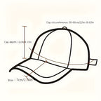 Set of 5 Men'S Baseball Caps Designed for Sun Protection, Featuring Extended Brims Suitable for Fishing - The Superior Findings Depot