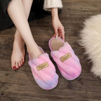 Women'S & Men'S Winter Warm Plush Slippers - Soft Fleece Lined Indoor House Shoes with EVA Sole, Cozy Casual Design for Home Comfort, Black, Pink, White, Beige, Slipper, Indoor Footwear, Plush Interior, Durable Footwear, Wome - The Superior Findings Depot
