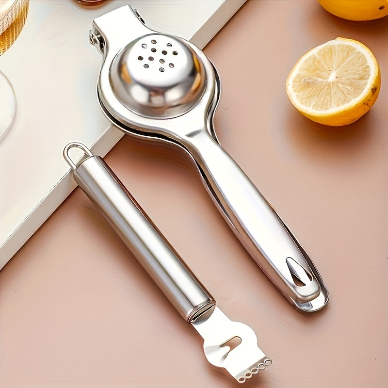 Customizable Engraved Stainless Steel Kitchen Tool Set - Lemon Zester & Juicer