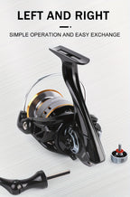 BILLINGS EK 1000~7000 Series, 5.2:1 Gear Ratio, 26LB Max Drag, Aluminum Alloy Metal Spool, Spinning Fishing Reel, For Freshwater Saltwater, Ambidextrous, Rotating, PA (Polyamide, Nylon) Major Material, Mixed Color, 1 Product - The Superior Findings Depot