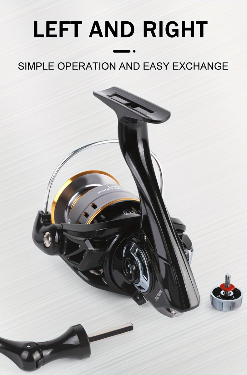 BILLINGS EK 1000~7000 Series, 5.2:1 Gear Ratio, 26LB Max Drag, Aluminum Alloy Metal Spool, Spinning Fishing Reel, For Freshwater Saltwater, Ambidextrous, Rotating, PA (Polyamide, Nylon) Major Material, Mixed Color, 1 Product - The Superior Findings Depot