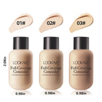 Lightweight Small Mini Bottle Liquid Concealer - Full Coverage For Acne, Dark Circles, And Blemishes, Travel Size - The Superior Findings Depot