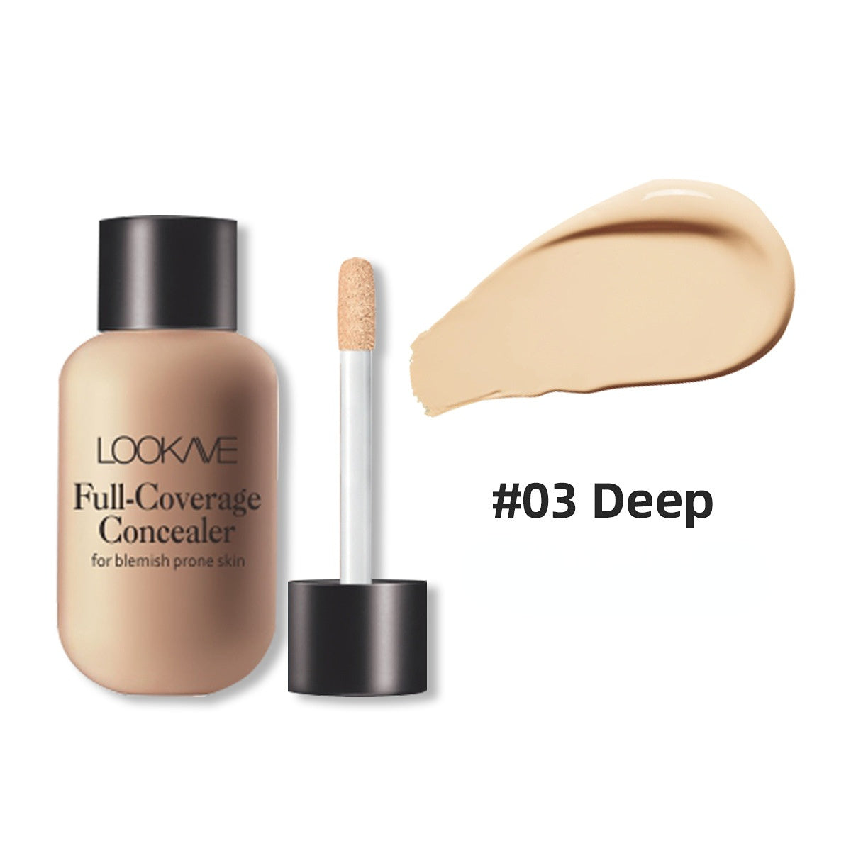 Lightweight Small Mini Bottle Liquid Concealer - Full Coverage For Acne, Dark Circles, And Blemishes, Travel Size - The Superior Findings Depot