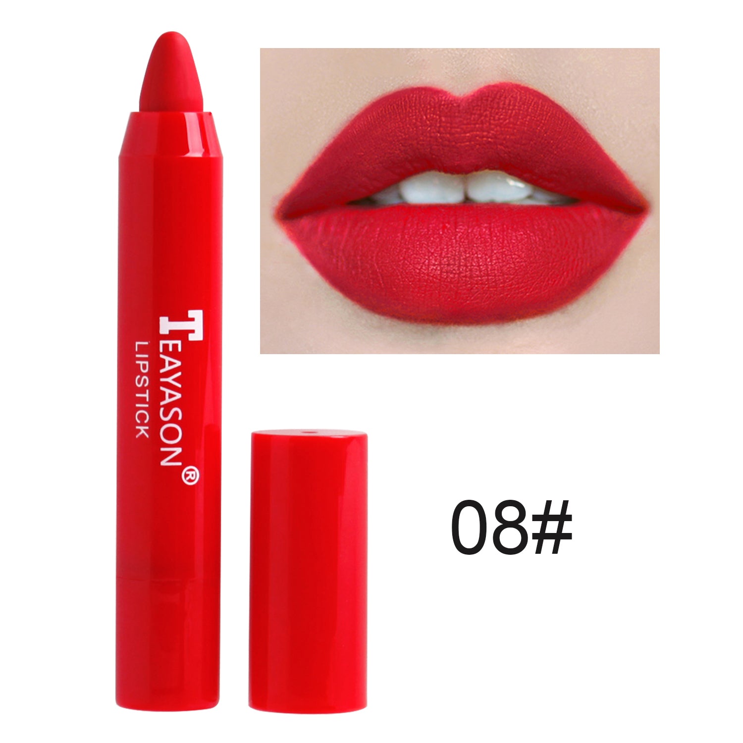 1PC Sexy Matte Lipstick Waterproof Long Lasting Color Rendering Non-stick Velvet Lips Liner Pencil Woman Makeup Cosmetics Valentine's Day Gifts - The Superior Findings Depot