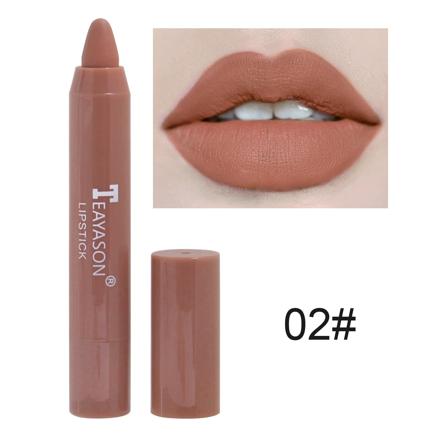 1PC Sexy Matte Lipstick Waterproof Long Lasting Color Rendering Non-stick Velvet Lips Liner Pencil Woman Makeup Cosmetics Valentine's Day Gifts - The Superior Findings Depot