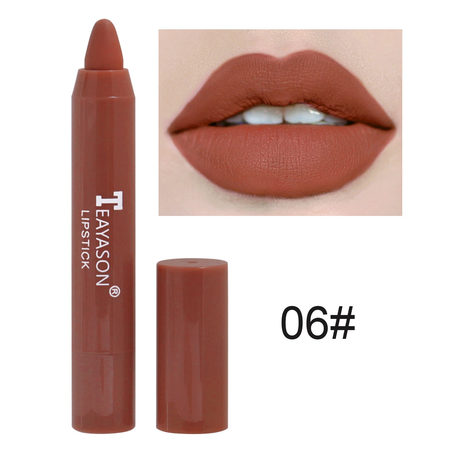 1PC Sexy Matte Lipstick Waterproof Long Lasting Color Rendering Non-stick Velvet Lips Liner Pencil Woman Makeup Cosmetics Valentine's Day Gifts - The Superior Findings Depot