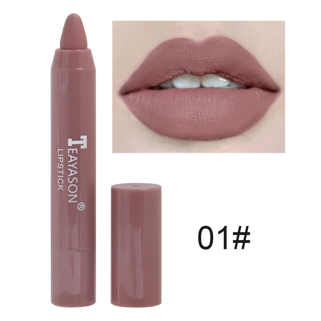 1PC Sexy Matte Lipstick Waterproof Long Lasting Color Rendering Non-stick Velvet Lips Liner Pencil Woman Makeup Cosmetics Valentine's Day Gifts - The Superior Findings Depot