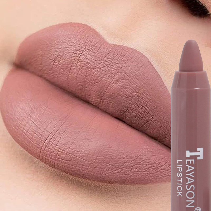 1PC Sexy Matte Lipstick Waterproof Long Lasting Color Rendering Non-stick Velvet Lips Liner Pencil Woman Makeup Cosmetics Valentine's Day Gifts - The Superior Findings Depot