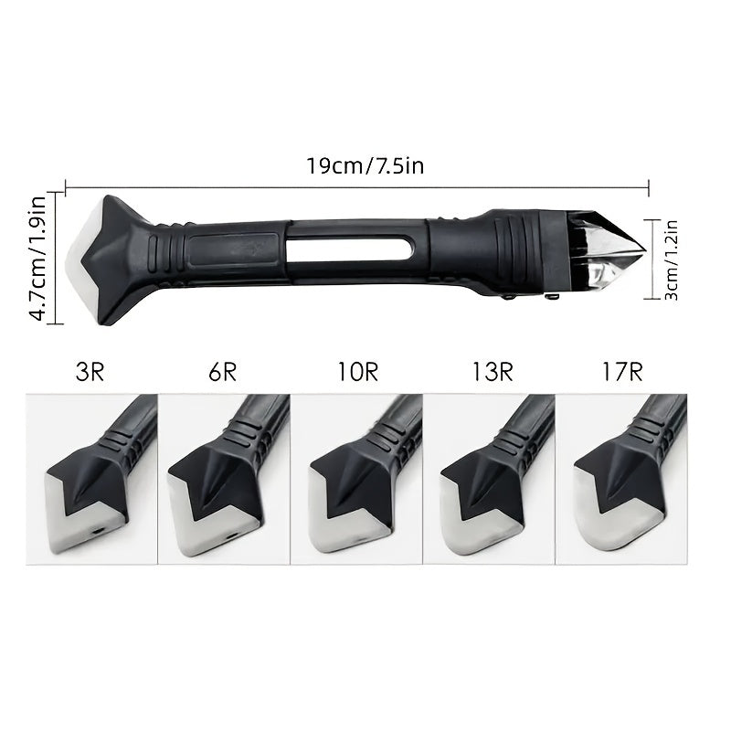 1pc 5 In 1 Caulk Remover Tools Kit, Grout Removal Tool, Sealant Finishing Tool, Glue Angle Scraper Tool For Window, Sink Renovations In Kitchens And Bathrooms - The Superior Findings Depot