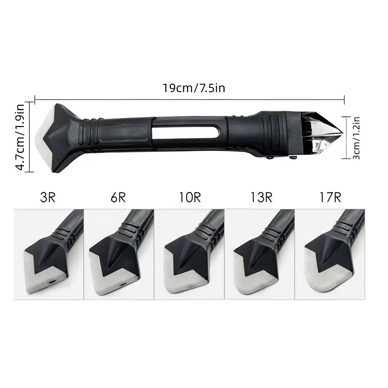 1pc 5 In 1 Caulk Remover Tools Kit, Grout Removal Tool, Sealant Finishing Tool, Glue Angle Scraper Tool For Window, Sink Renovations In Kitchens And Bathrooms - The Superior Findings Depot