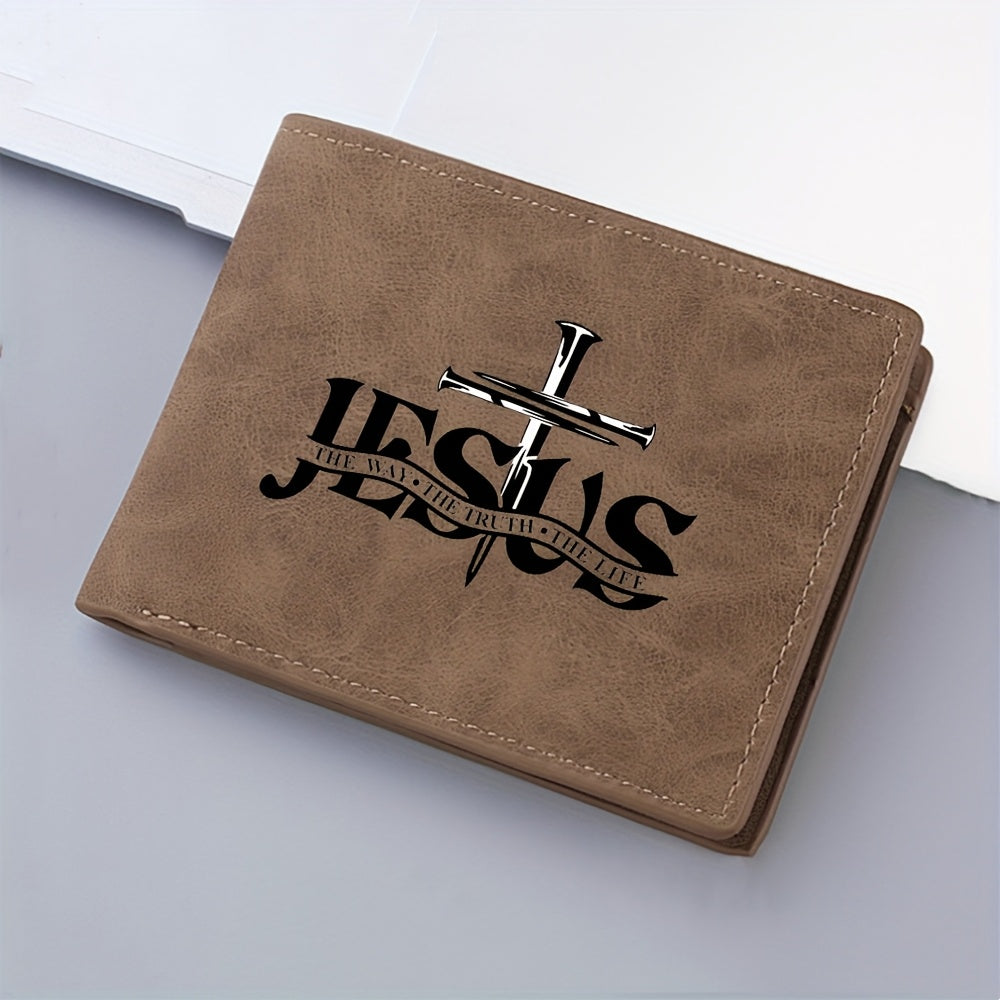 A Men'S Wallet with Letter Prints, a Multifunctional Credit Card Holder, And a Travel Coin Purse, Making It an Ideal Gift for Friends And Family. - The Superior Findings Depot