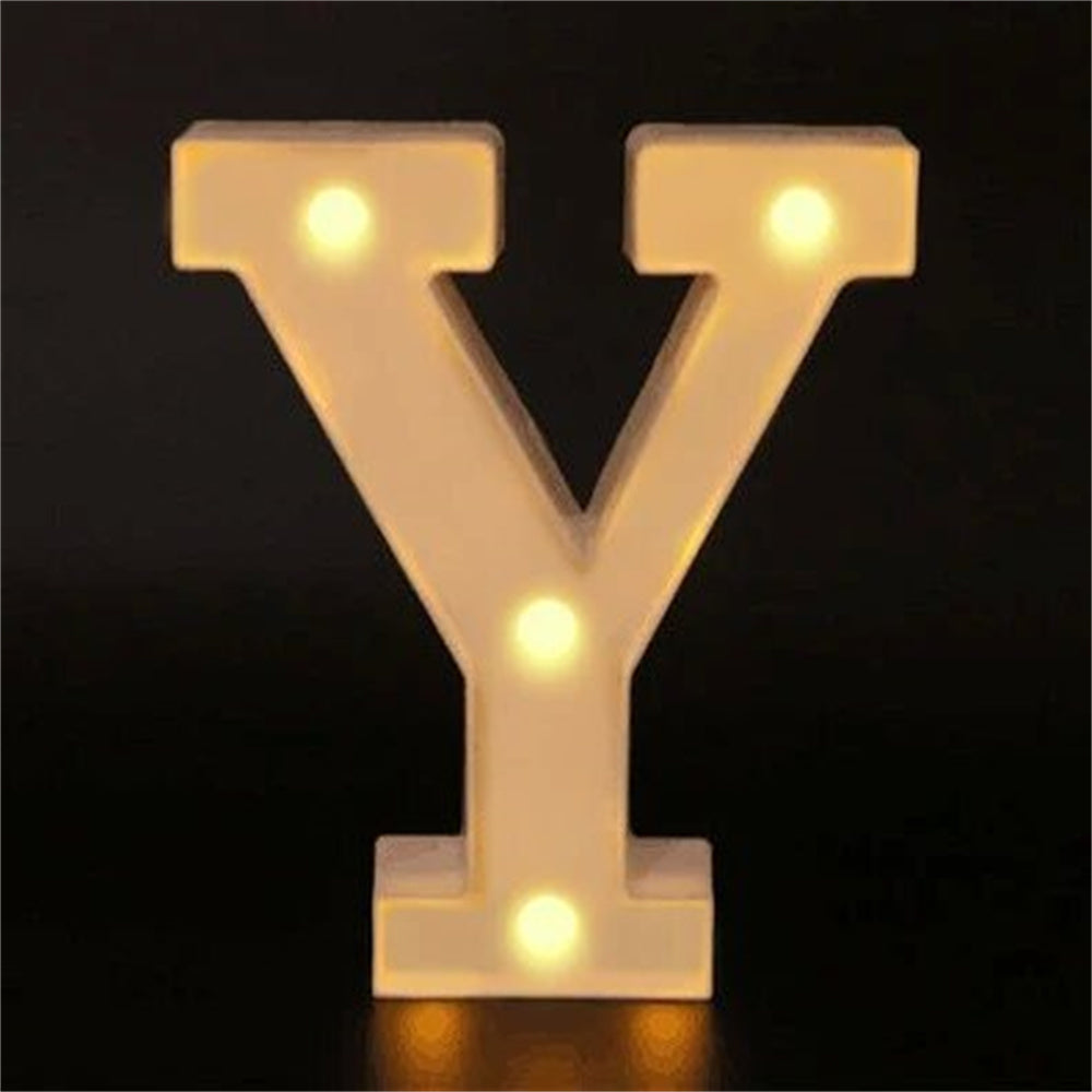 Charming 16cm LED Alphabet & Number Night Lights - Battery-Powered, Warm White Glow for Cozy Home Ambiance, Weddings, Birthdays, Christmas Decor - High-Quality, Easy to Install, Lights for Decoration - The Superior Findings Depot
