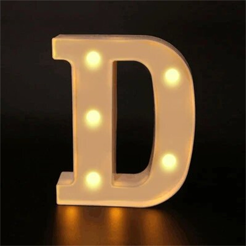 Charming 16cm LED Alphabet & Number Night Lights - Battery-Powered, Warm White Glow for Cozy Home Ambiance, Weddings, Birthdays, Christmas Decor - High-Quality, Easy to Install, Lights for Decoration - The Superior Findings Depot