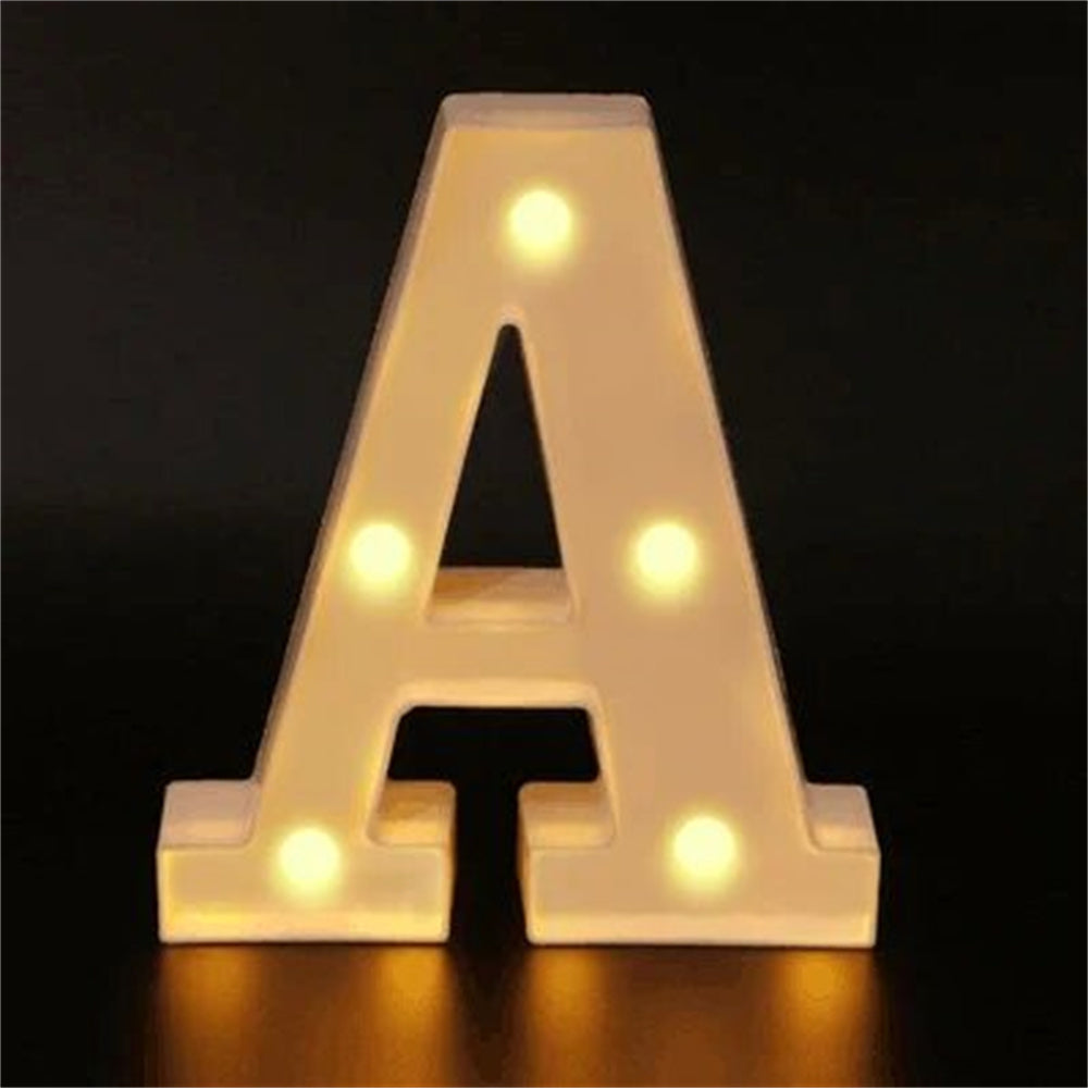 Charming 16cm LED Alphabet & Number Night Lights - Battery-Powered, Warm White Glow for Cozy Home Ambiance, Weddings, Birthdays, Christmas Decor - High-Quality, Easy to Install, Lights for Decoration - The Superior Findings Depot
