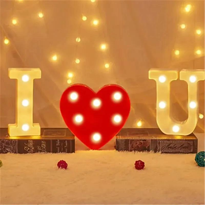 Charming 16cm LED Alphabet & Number Night Lights - Battery-Powered, Warm White Glow for Cozy Home Ambiance, Weddings, Birthdays, Christmas Decor - High-Quality, Easy to Install, Lights for Decoration - The Superior Findings Depot