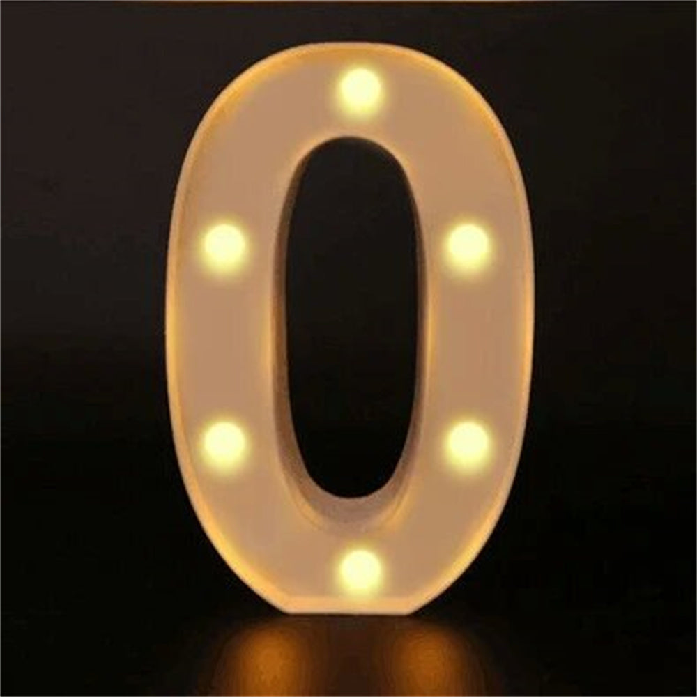 Charming 16cm LED Alphabet & Number Night Lights - Battery-Powered, Warm White Glow for Cozy Home Ambiance, Weddings, Birthdays, Christmas Decor - High-Quality, Easy to Install, Lights for Decoration - The Superior Findings Depot