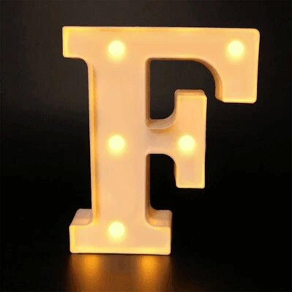 Charming 16cm LED Alphabet & Number Night Lights - Battery-Powered, Warm White Glow for Cozy Home Ambiance, Weddings, Birthdays, Christmas Decor - High-Quality, Easy to Install, Lights for Decoration - The Superior Findings Depot