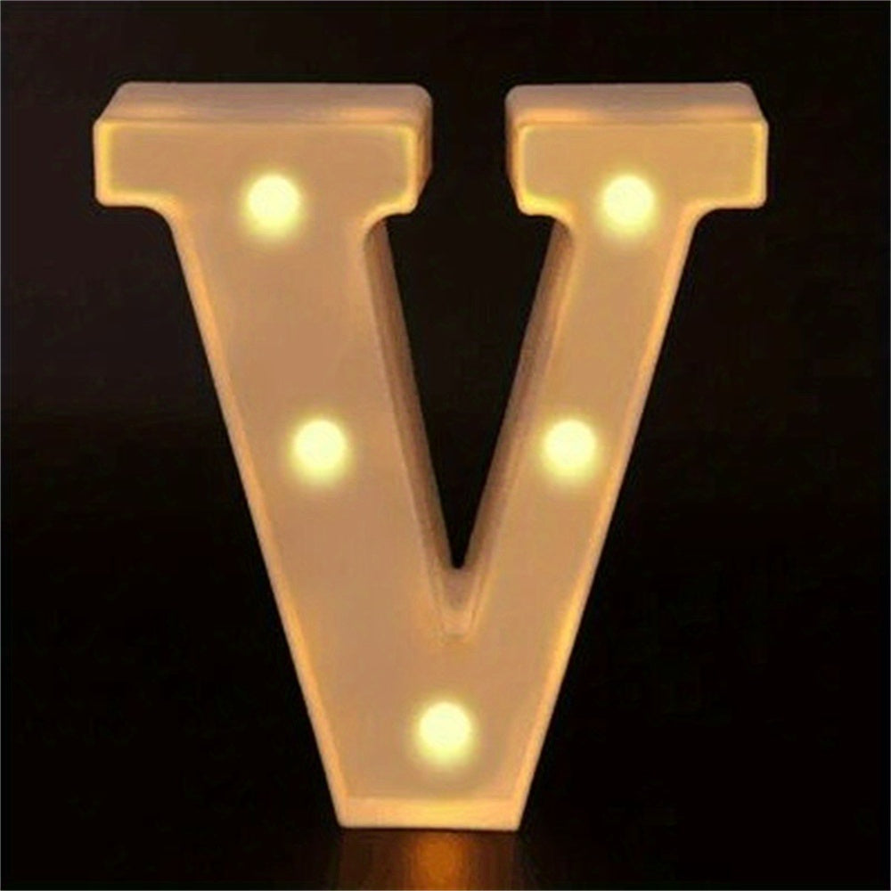 Charming 16cm LED Alphabet & Number Night Lights - Battery-Powered, Warm White Glow for Cozy Home Ambiance, Weddings, Birthdays, Christmas Decor - High-Quality, Easy to Install, Lights for Decoration - The Superior Findings Depot
