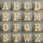 Charming 16cm LED Alphabet & Number Night Lights - Battery-Powered, Warm White Glow for Cozy Home Ambiance, Weddings, Birthdays, Christmas Decor - High-Quality, Easy to Install, Lights for Decoration - The Superior Findings Depot