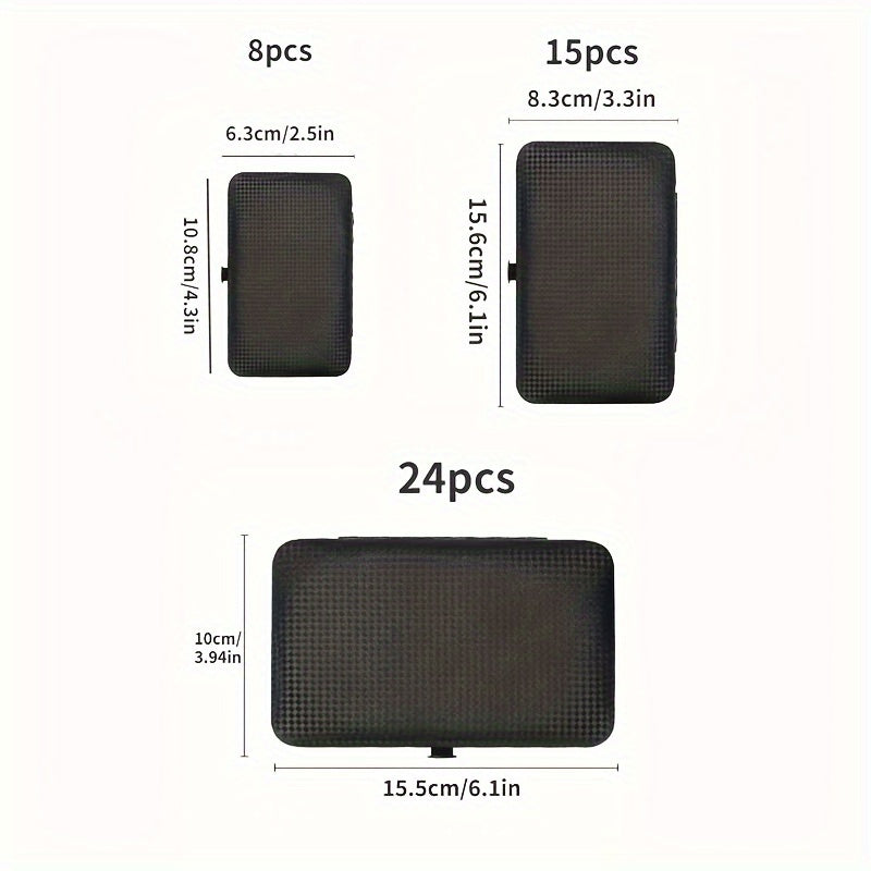 A Set of Nail Clippers And Grooming Tools with 8/15/24pcs, Includes a Portable Travel Case, Clippers, And Scissors, a Professional Foot Nail Trimming Kit, And a Travel Grooming Tool Set. - The Superior Findings Depot