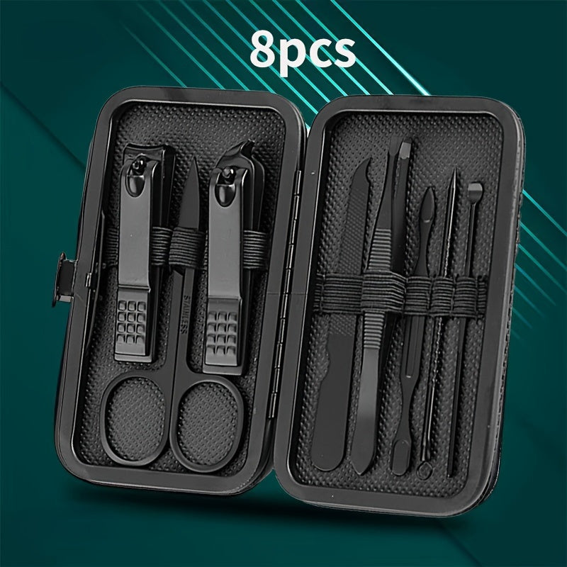 A Set of Nail Clippers And Grooming Tools with 8/15/24pcs, Includes a Portable Travel Case, Clippers, And Scissors, a Professional Foot Nail Trimming Kit, And a Travel Grooming Tool Set. - The Superior Findings Depot