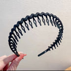 Hair Clip Frosted Color Headband Women's Non-slip Band Teeth Simple Pressure Headband Face Headband Hair Accessories - The Superior Findings Depot