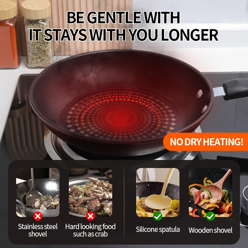 Cast Iron Skillet Nonstick Fry Pan, Dishwasher Safe, Induction Compatible, Lightweight Smokeless Frying Pan for Gas & Smooth Surface Stovetops, for Steak, Pancakes, Breakfast - The Superior Findings Depot