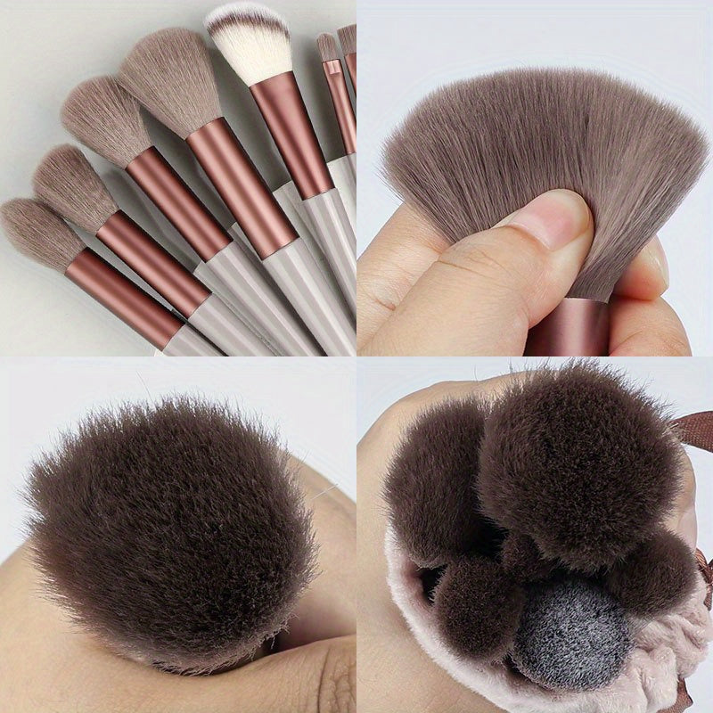 13PCS Soft Fluffy Makeup Brushes Set For Cosmetics Foundation Blush Powder Eyeshadow Kabuki Blending Makeup Brush Beauty Tool - The Superior Findings Depot