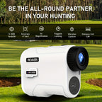 [REVASRI Golf Rangefinder] REVASRI Golf Rangefinder with Slope And Pin Lock Vibration | External Slope Switch for Golf Tournament Legal | 1000YDS Laser Range Finder with Rechargeable Battery - The Superior Findings Depot