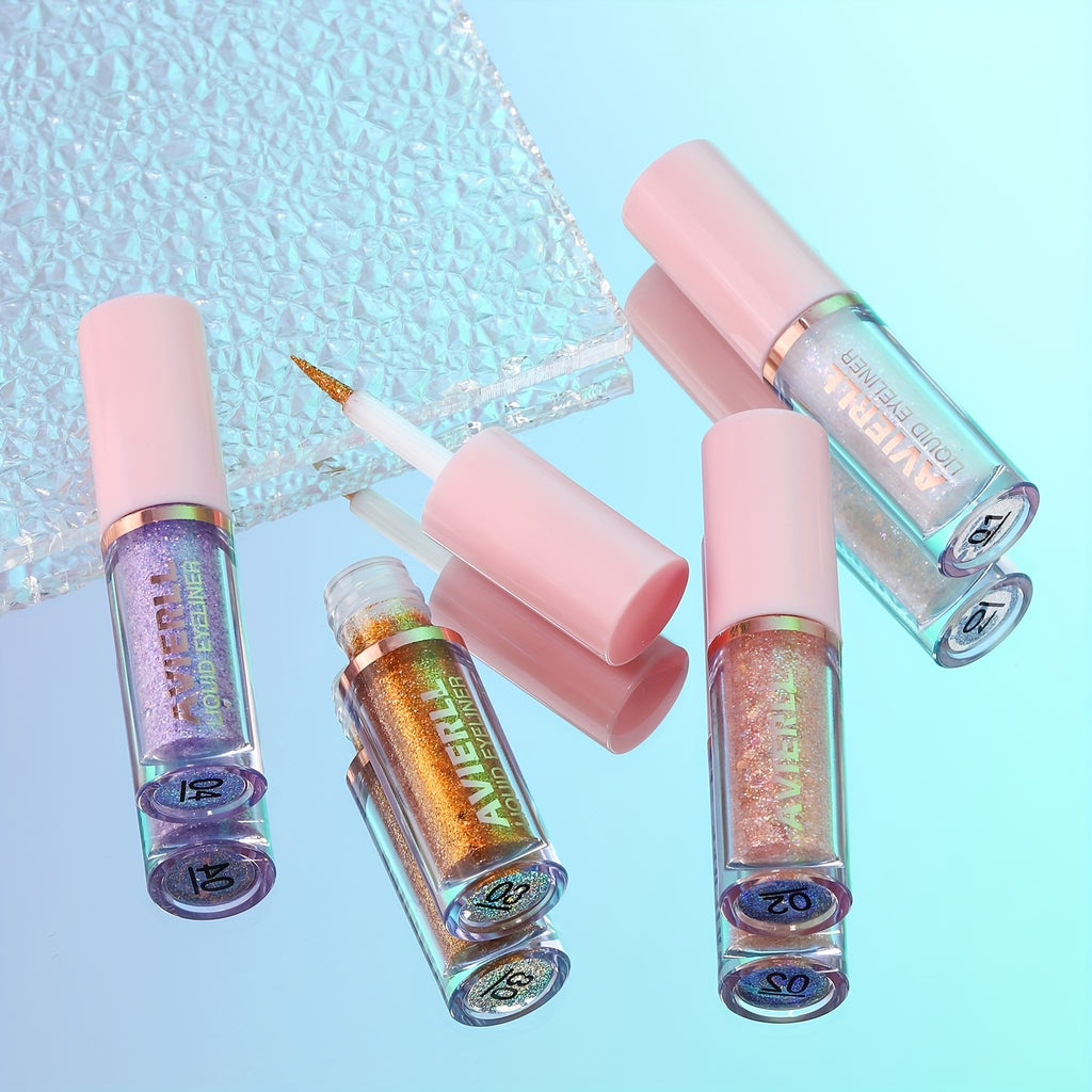 Vibrant Glitter Liquid Eyeliner Pen - Long-Lasting Waterproof Shimmer Eyeliner for Music Festival - Easy to Apply, Smudge-Proof, Fast Drying, and Highly Pigmented Eye Makeup - The Superior Findings Depot