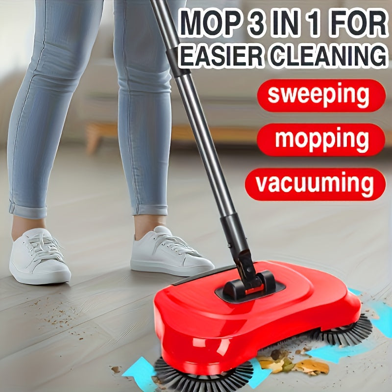 Multifunctional Hand Push Sweeper Set, Cleaning Power for Home, Dry and Wet Dual Use to Remove Trash, Hair, and Dust,, Ideal for Hardwood and Ceramic Tile Floors, A Must-Have Cleaning Tool - The Superior Findings Depot