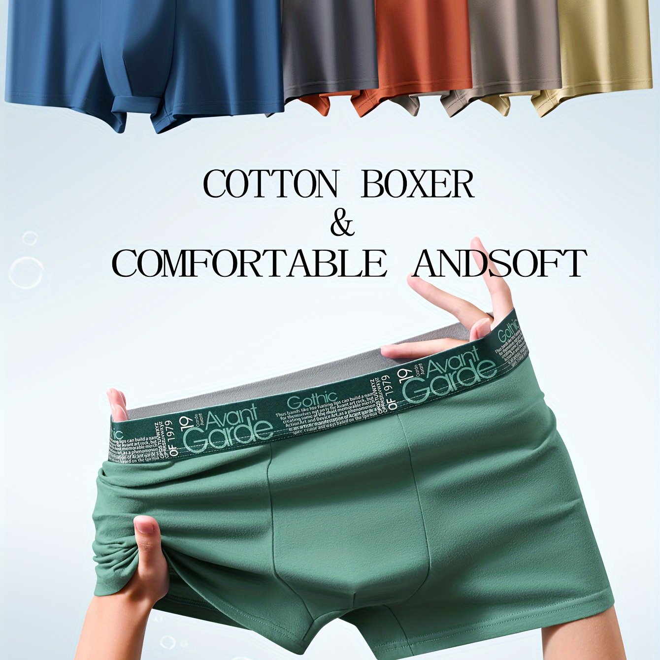 1/3/5/10pcs Plus Size Men's Cotton Boxer Briefs - Soft, Breathable, Fashion Pattern, Casual, Comfortable Underwear for Sports and Daily Wear - The Superior Findings Depot