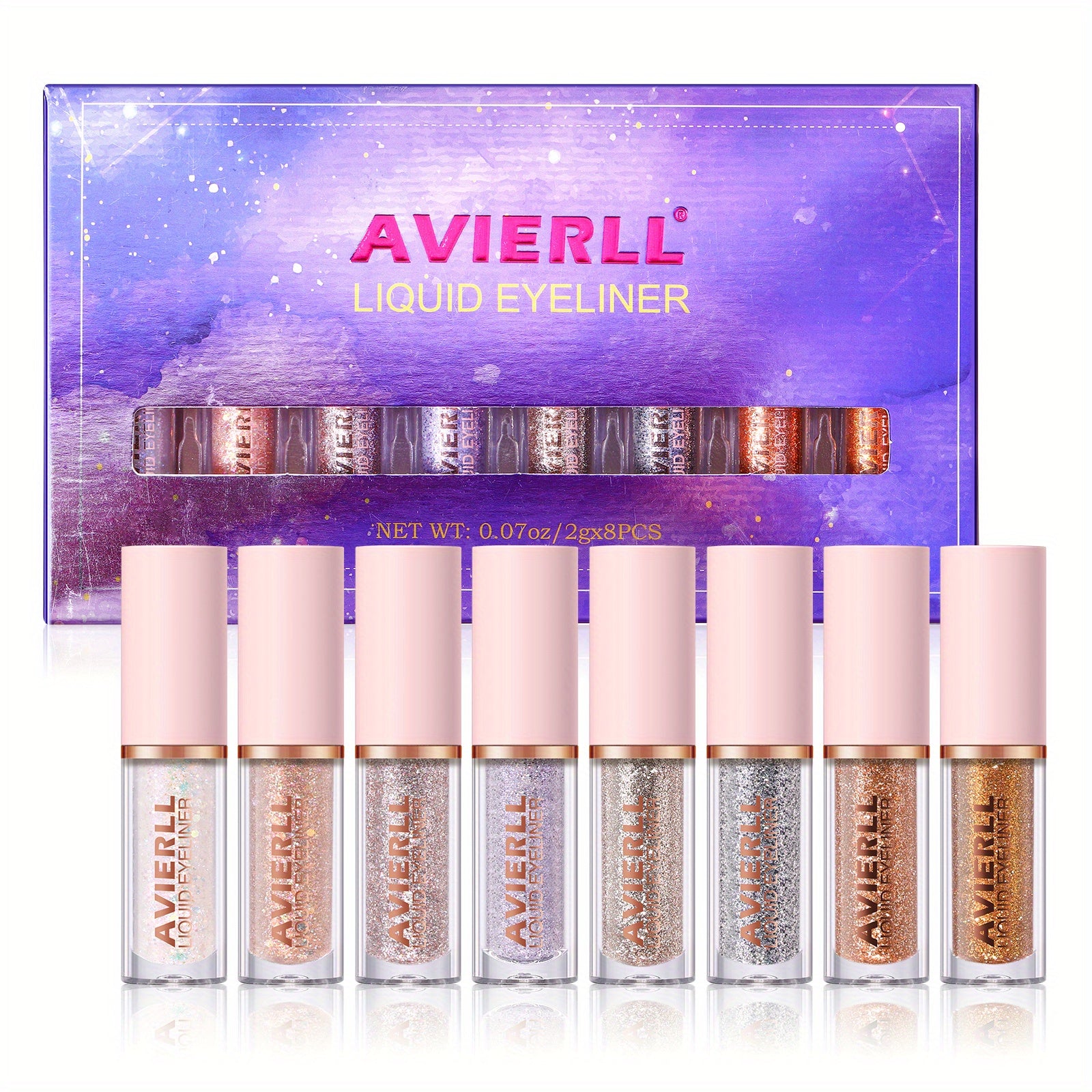 Vibrant Glitter Liquid Eyeliner Pen - Long-Lasting Waterproof Shimmer Eyeliner for Music Festival - Easy to Apply, Smudge-Proof, Fast Drying, and Highly Pigmented Eye Makeup - The Superior Findings Depot