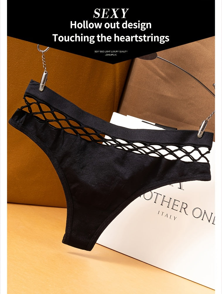 Ultra-Soft Womens Thong Panties - Seamless & Stretchy with Fashionable Cut Out Design - breathable Intimates for a Seamless Underwear Experience - Everyday Luxury Lingerie - The Superior Findings Depot