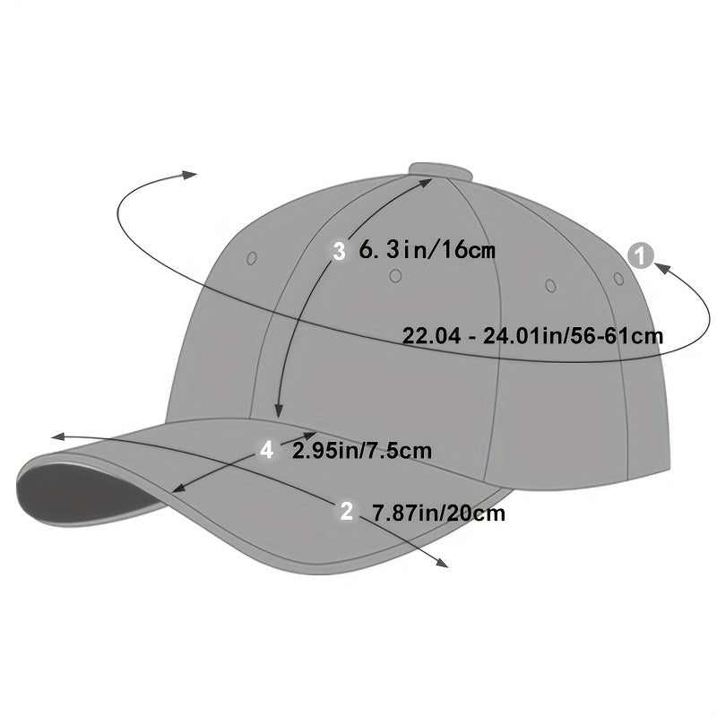 Embroidery Baseball Cap Hip Hop Unisex Dad Hats Lightweight Adjustable Sun Hat For Women & Men - The Superior Findings Depot