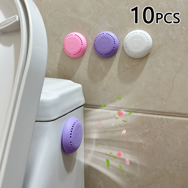 10pcs Long-Lasting Aromatherapy Air Freshener Refills with Extra Shells - Solid Deodorizer Tablets in Cherry Blossom, Rose & Lavender Scents for Home, Car, Bathroom, Bedroom, Wardrobe & Toilet Odor Elimination, Car Perfume Ai - The Superior Findings Depot