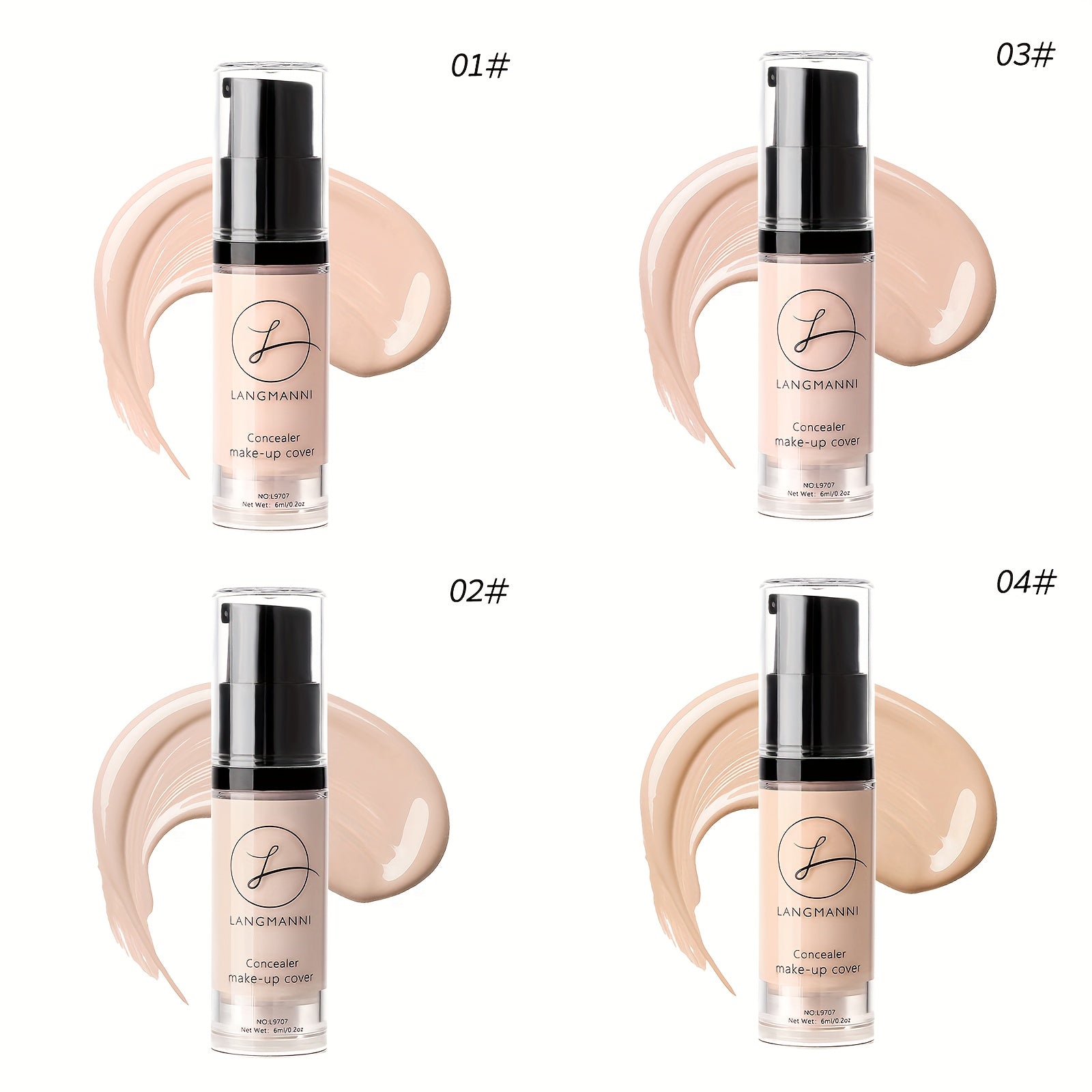 Long-Lasting And Smooth-Finishing Concealer With 4 Color Powder Base - The Superior Findings Depot
